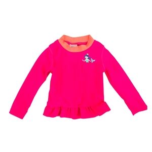 Carter's Baby Girls Mermaid Rash Guard Long Sleeves Swim Top | 24M